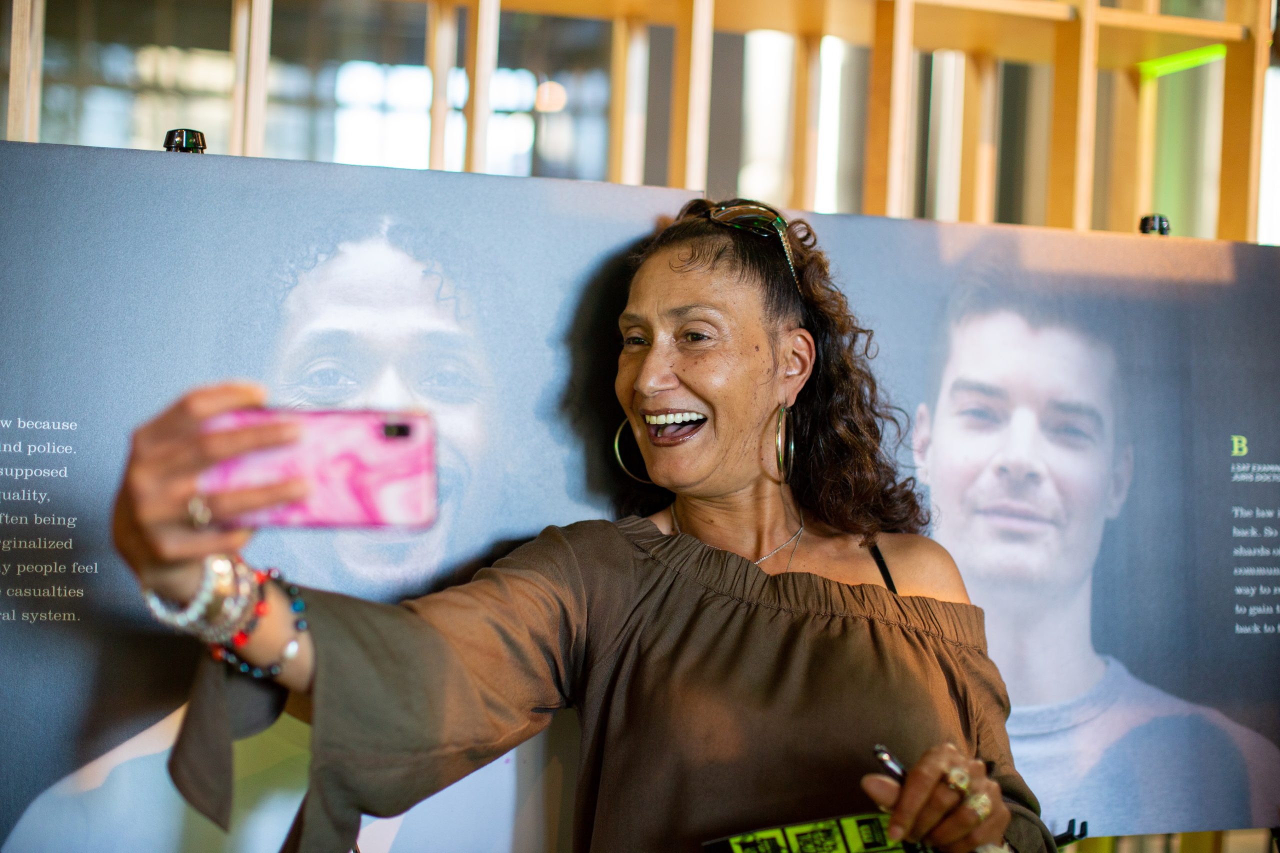 Standing in front of TLR portraits