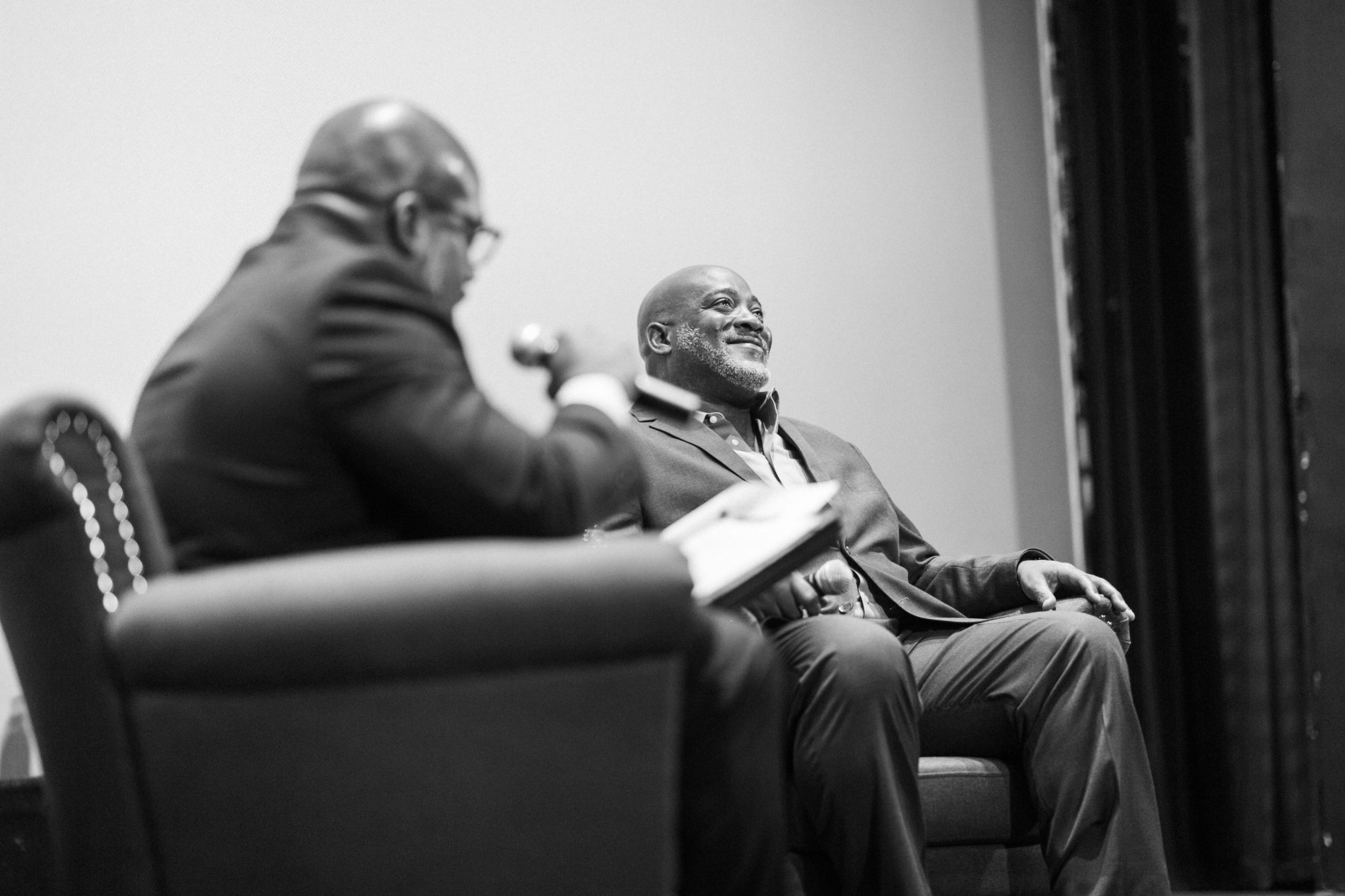 Desmond Meade and Justin Terrell on stage