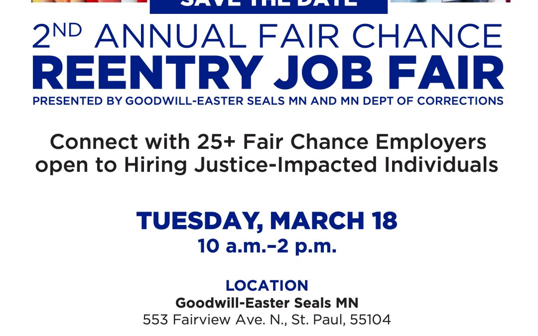 Goodwill Easterseals Fair Chance Hiring Job Fair March 18